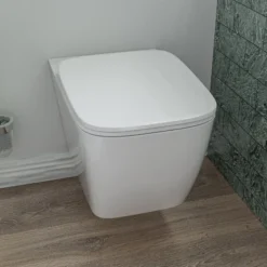 EAGO Porcelain, WD390 White Modern Ceramic Wall Mounted Toilet Bowl
