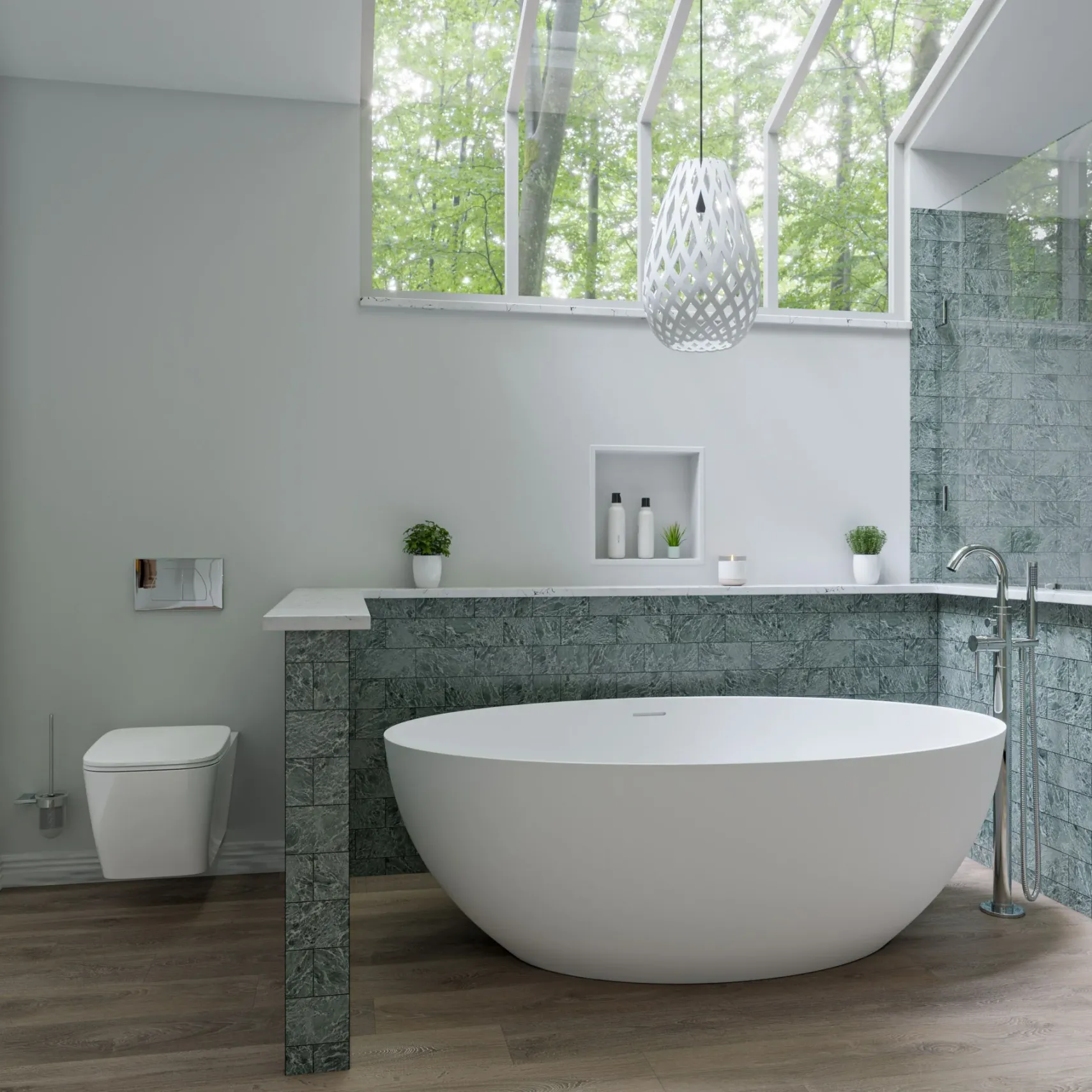 EAGO Porcelain, WD390 White Modern Ceramic Wall Mounted Toilet Bowl