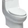 EAGO Porcelain, White, TB358 Dual Flush One Piece Elongated Ceramic Toilet