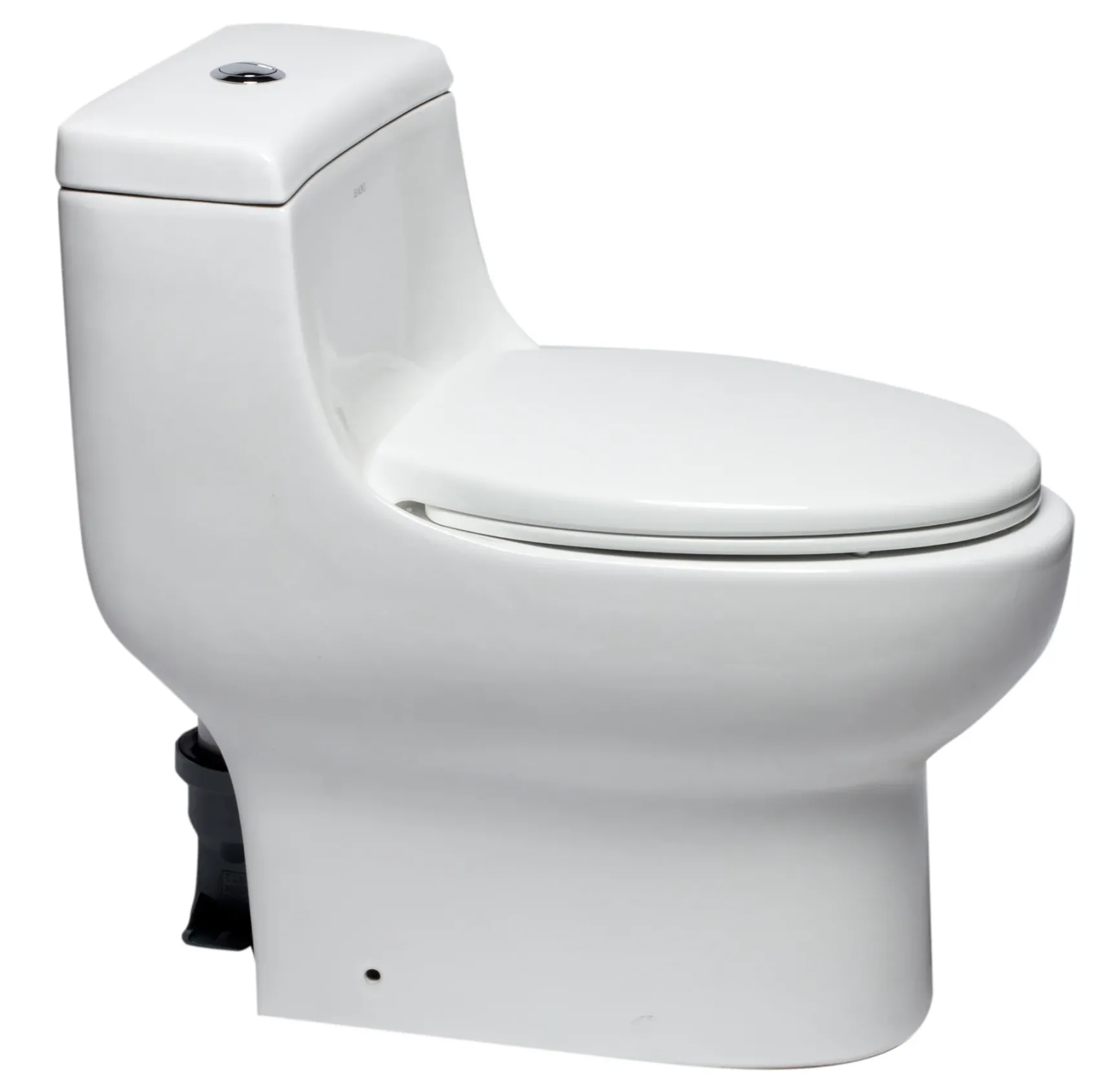 EAGO Porcelain, White, TB358 Dual Flush One Piece Elongated Ceramic Toilet