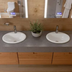 EAGO Porcelain, White, TB353 Dual Flush One Piece Eco-Friendly High-Efficiency Low Flush Ceramic Toilet