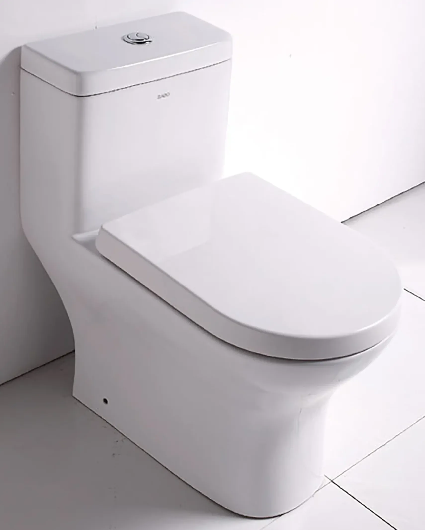 EAGO Porcelain, White, TB353 Dual Flush One Piece Eco-Friendly High-Efficiency Low Flush Ceramic Toilet