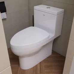EAGO Porcelain, White, TB359 Dual Flush One Piece High Efficiency Low Flush Ceramic Toilet