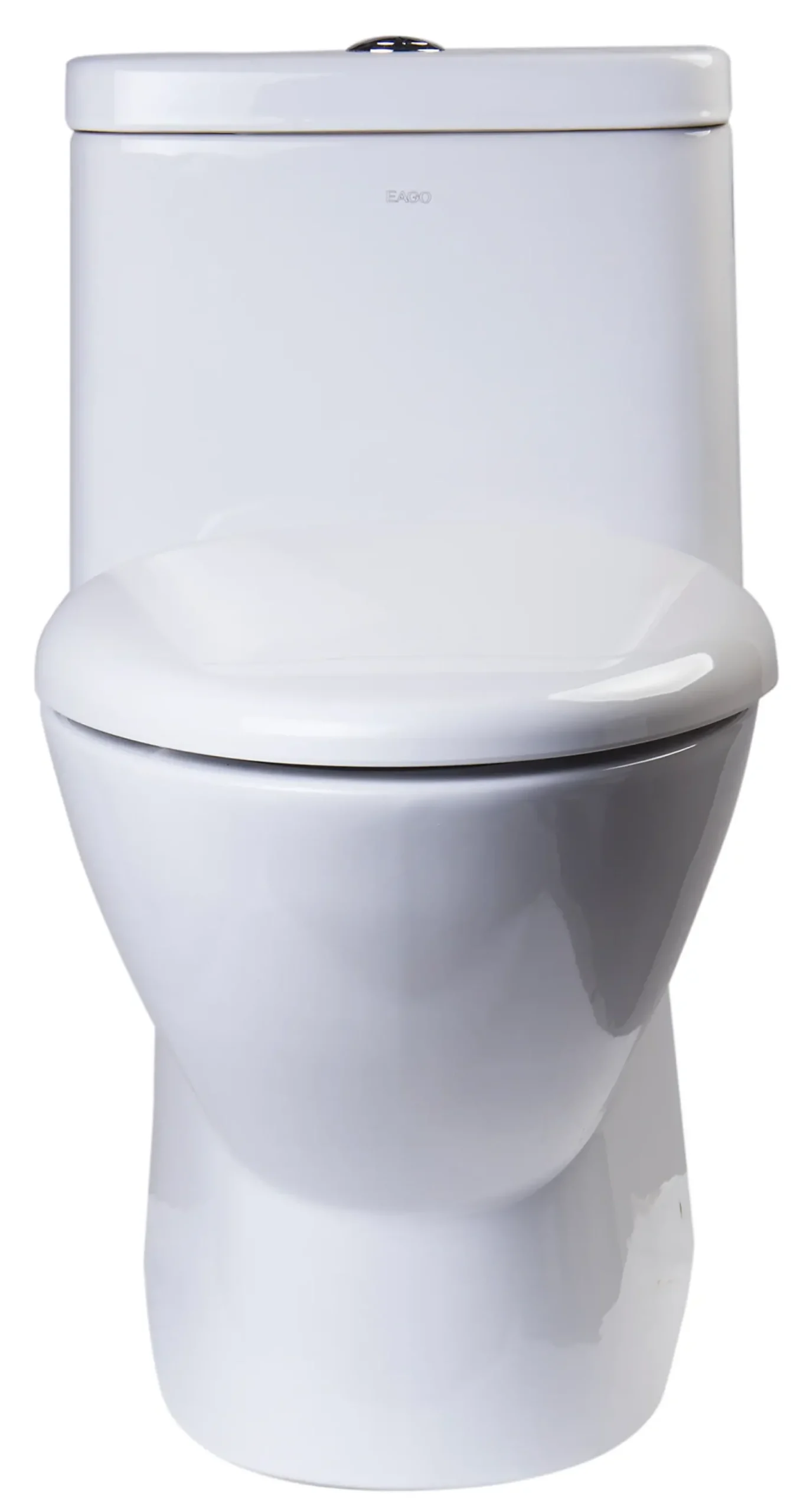 EAGO Porcelain, White, TB346 Modern Dual Flush One Piece High-Efficiency Low Flush Ceramic Toilet