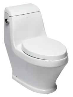 EAGO Porcelain, White, TB133 Single Flush One Piece Ceramic Toilet