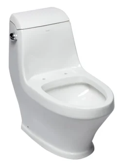 EAGO Porcelain, White, TB133 Single Flush One Piece Ceramic Toilet