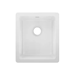 Elkay 16" Fireclay Bar Sink, White, SWU1517WH