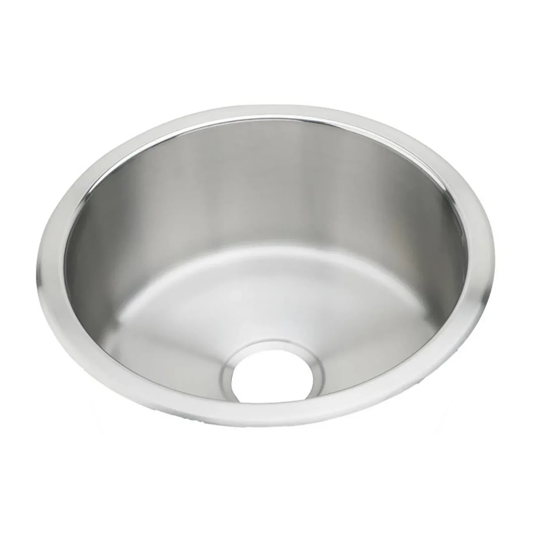 Elkay Asana 14" Round Stainless Steel ADA Bar/Prep Sink, Lustrous Satin, 18 Gauge, RLR12FB