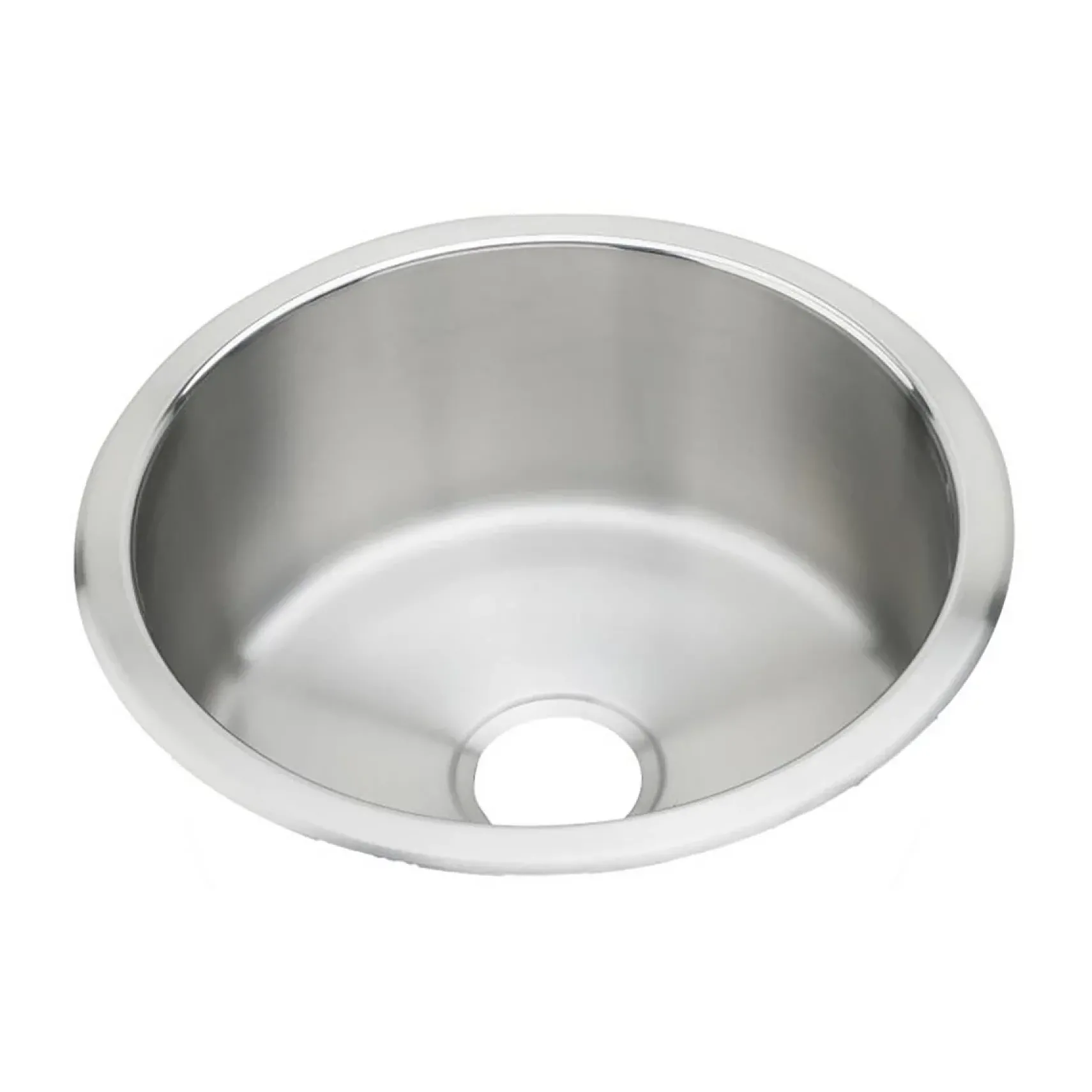 Elkay Asana 18" Round Stainless Steel Bar/Prep Sink, Lustrous Satin, 18 Gauge, RLR16FB