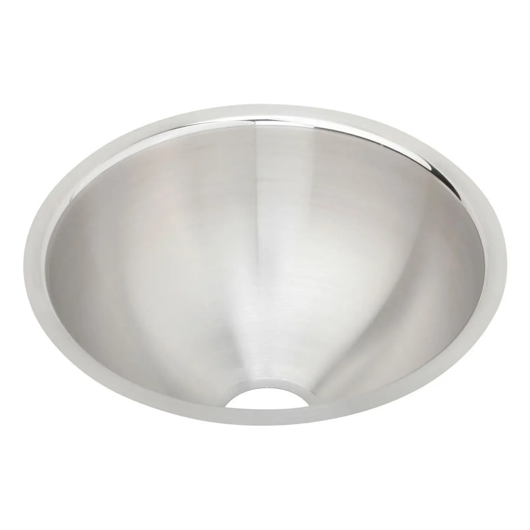 Elkay Asana 11" Round Undermount Stainless Steel ADA Bathroom Sink, Lustrous Satin, 18 Gauge, ELUH9