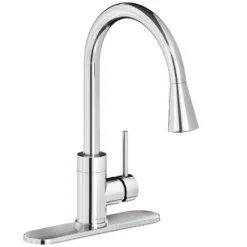 Elkay Avado Forward Only Lever Handle Pull-down Spray Spout Brass ADA Kitchen Faucet, Chrome, LKAV3031CR