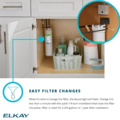 Elkay Avado Lever Handle Pull-down Spray Spout Brass ADA Kitchen Faucet, Chrome, LKAV7051FCR