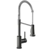Elkay Avado Lever Handle Semiprofessional Spout Brass ADA Kitchen Faucet, Black Stainless and Chrome, LKAV2061BKCR