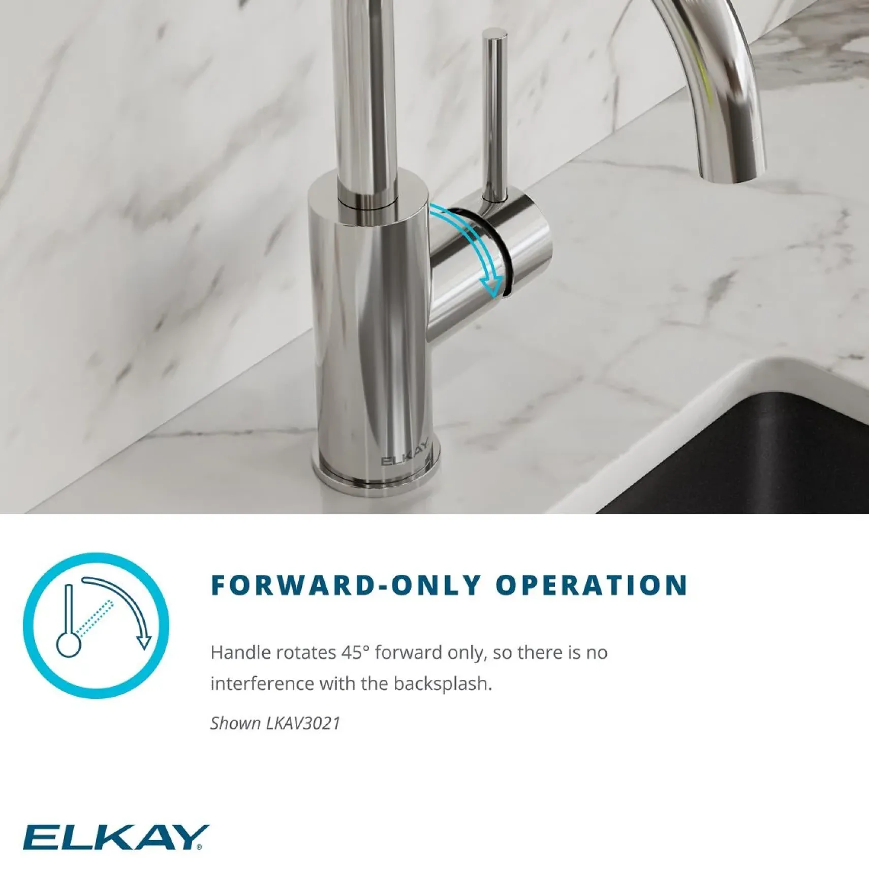 Elkay Avado Lever Handle Pull-down Spray Spout Brass ADA Bar Faucet, Black Stainless, LKAV3032BK