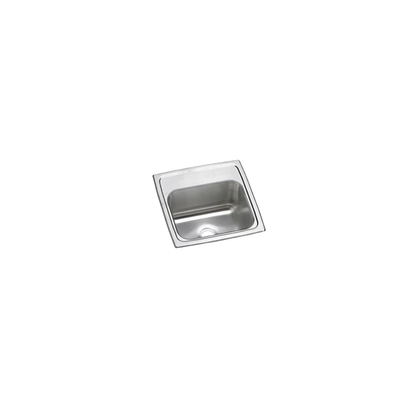 Elkay Celebrity 15" Rectangular Stainless Steel ADA Bar/Prep Sink, Brushed Satin, No Faucet Hole, BPSR150