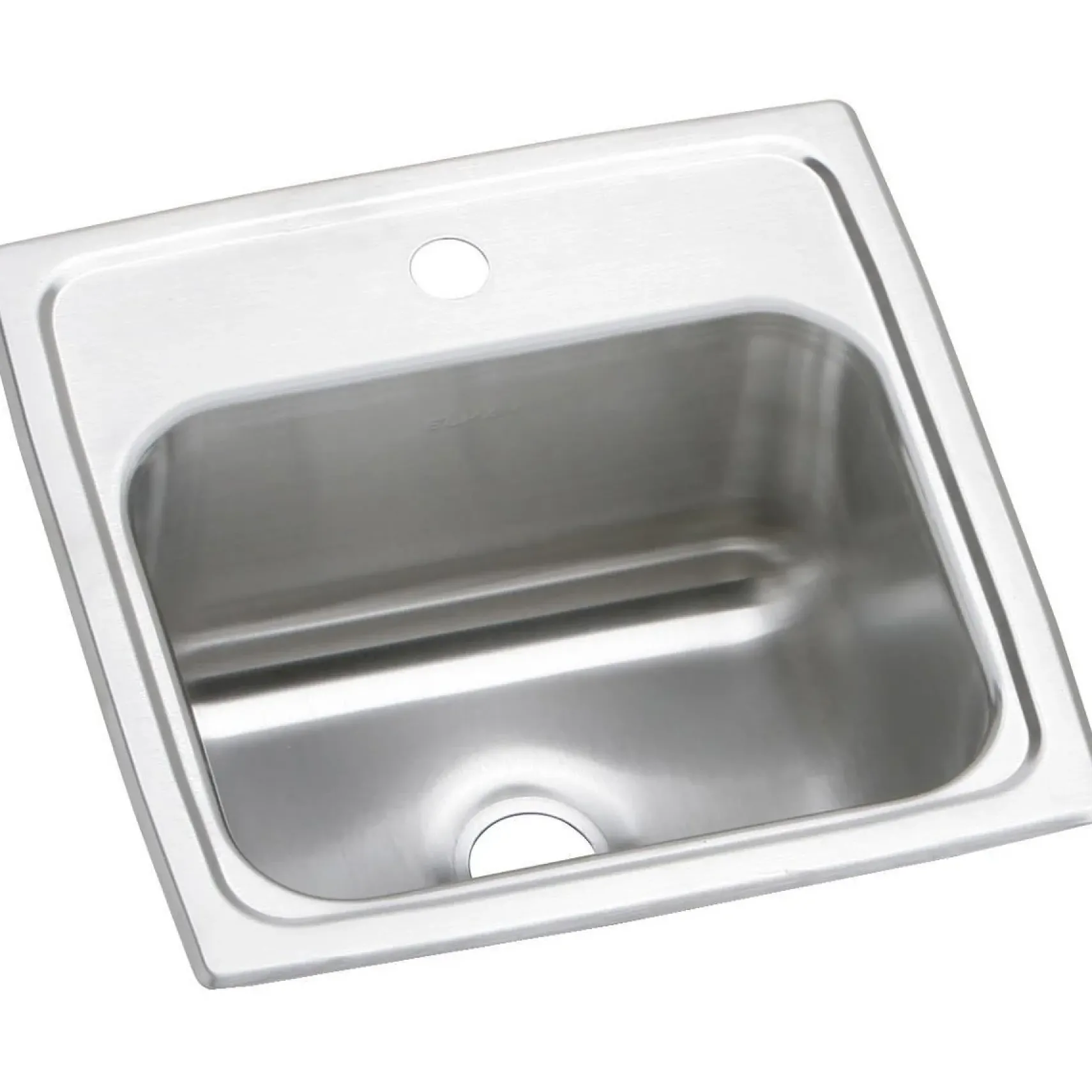 Elkay Celebrity 15" Stainless Steel Bar Sink, Brushed Satin, 1 Faucet Hole, BPSR151