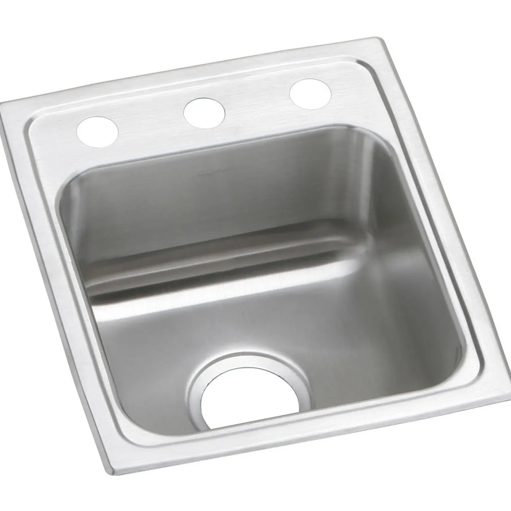 Elkay Celebrity 15" Stainless Steel Bar Sink, Brushed Satin, 1 Faucet Hole, PSR15171