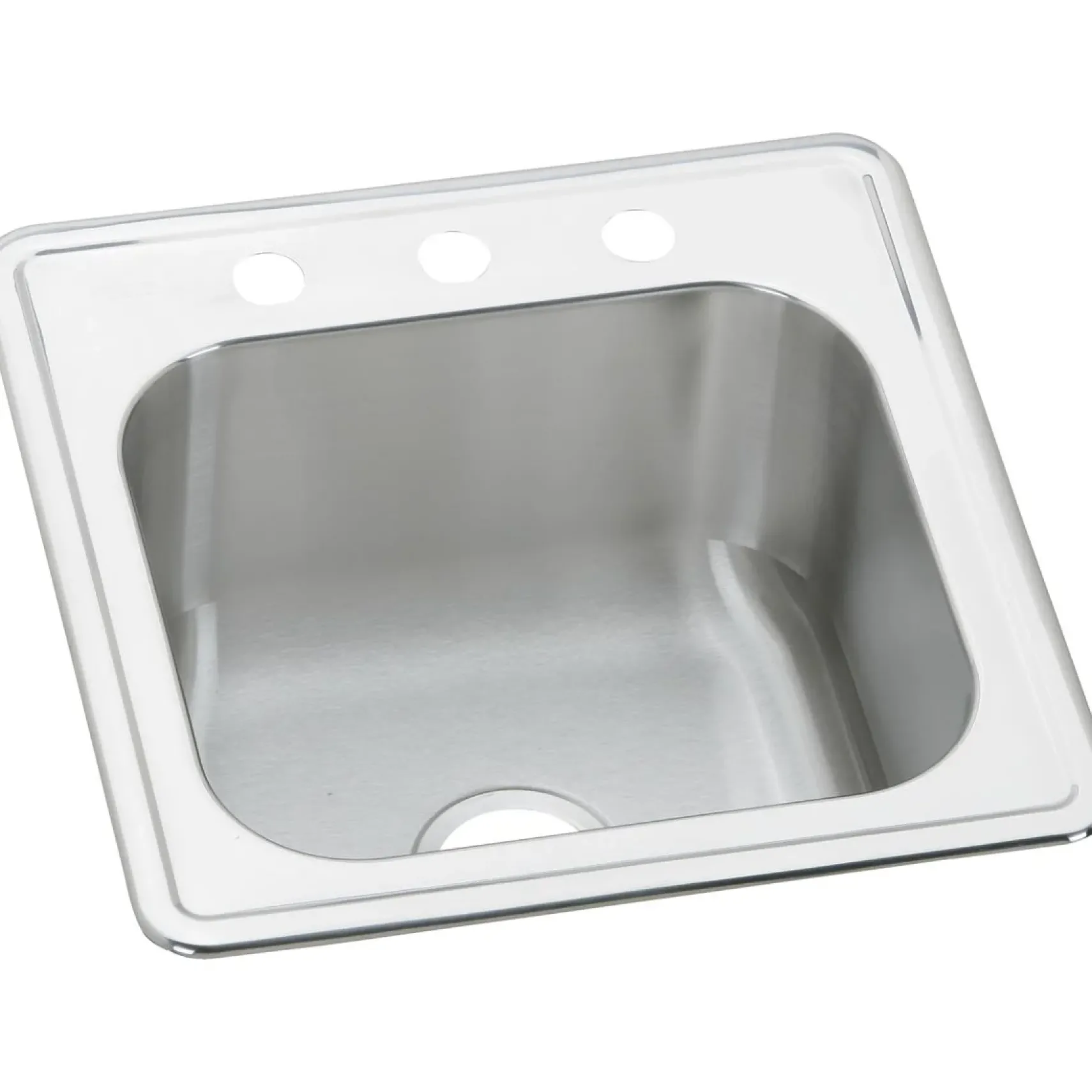 Elkay Celebrity 20" Stainless Steel Laundry Sink, Brushed Satin, 1 Faucet Hole, ESE2020101