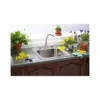 Elkay Celebrity 20" Stainless Steel Laundry Sink, Brushed Satin, 3 Faucet Hole, ESE2020103