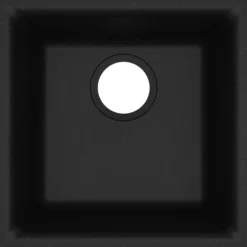 Elkay Classic 16" Quartz Bar Sink, Black, ELG1616BK0