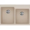 Elkay Classic 33" Quartz Kitchen Sink, 50/50 Double Bowl, Putty, ELG250RPT0