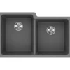 Elkay Classic 33" Quartz Kitchen Sink, 50/50 Double Bowl, Greystone, ELGU250RGS0