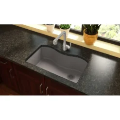 Elkay Classic 33" Quartz Kitchen Sink, Greige, ELGUS3322RGR0