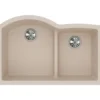 Elkay Classic 33" Quartz Kitchen Sink, 55/45 Double Bowl, Putty, ELGHU3322RPT0
