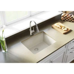 Elkay Classic 25" Quartz Kitchen Sink, Bisque, ELGU2522BQ0