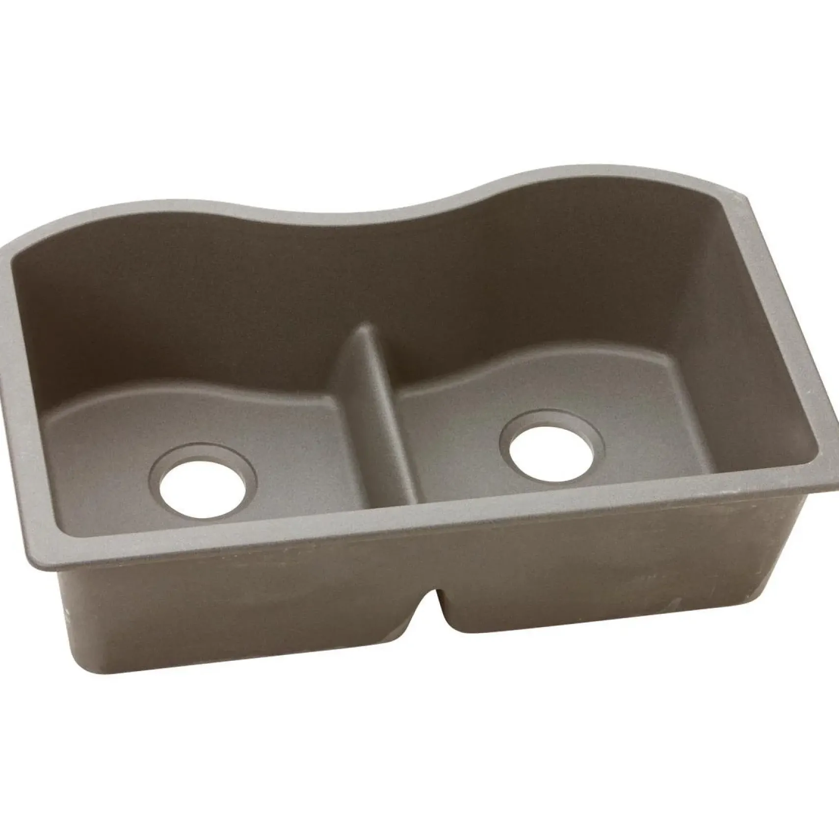 Elkay Classic 33" Quartz Kitchen Sink, 50/50 Double Bowl, Greige, ELGULB3322GR0