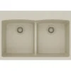Elkay Classic 33" Quartz Kitchen Sink, 50/50 Double Bowl, Bisque, ELGDLB3322BQ0