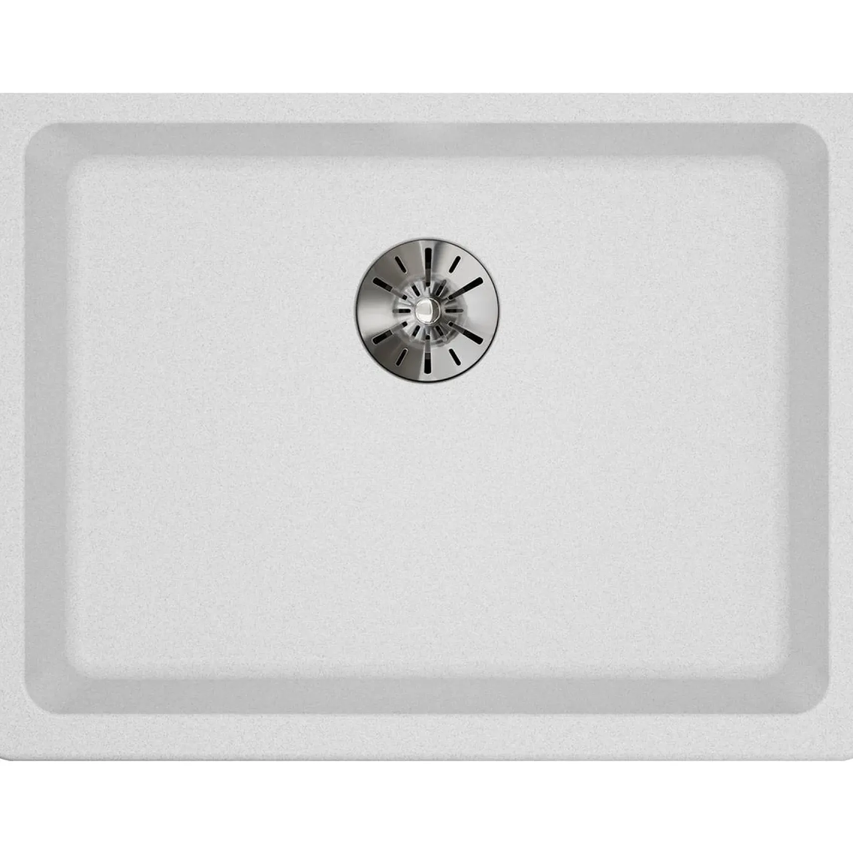 Elkay Classic 25" Quartz Kitchen Sink, White, ELGUAD2519PDWH0