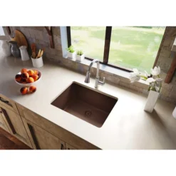 Elkay Classic 25" Quartz Kitchen Sink, Mocha, ELGU2522MC0
