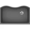Elkay Classic 33" Quartz Kitchen Sink, Greystone, ELGUS3322RGS0