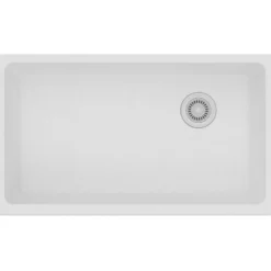 Elkay Classic 33" Quartz Kitchen Sink, White, ELGU13322WH0