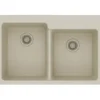 Elkay Classic 33" Quartz Kitchen Sink, 50/50 Double Bowl, Bisque, ELG250RBQ0