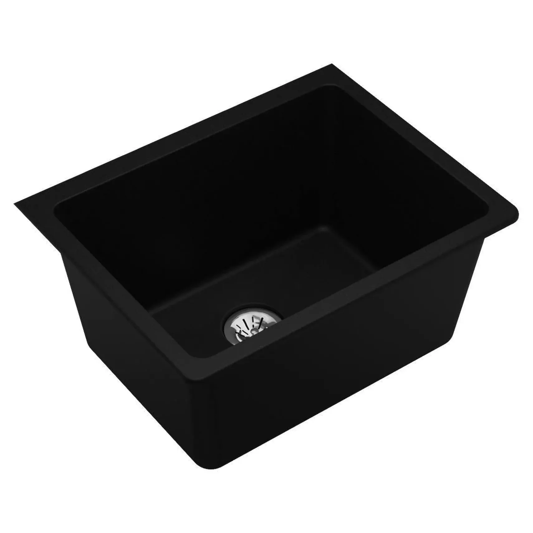 Elkay Classic 25" Quartz Laundry Sink, Black, ELGU251912PDBK0