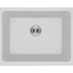 Elkay Classic 25" Quartz Laundry Sink, White, ELGU251912PDWH0