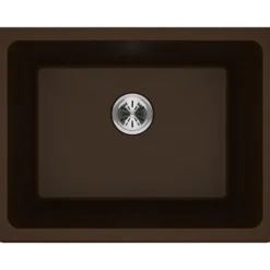 Elkay Classic 25" Quartz Laundry Sink, Mocha, ELGU251912PDMC0