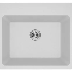 Elkay Classic 25" Quartz Laundry Sink, White, ELG252212PDWH0