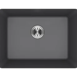 Elkay Classic 25" Quartz Laundry Sink, Greystone, ELGU251912PDGS0