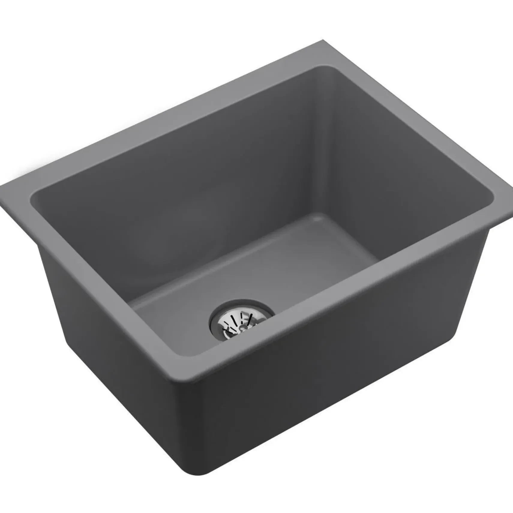 Elkay Classic 25" Quartz Laundry Sink, Greystone, ELGU251912PDGS0
