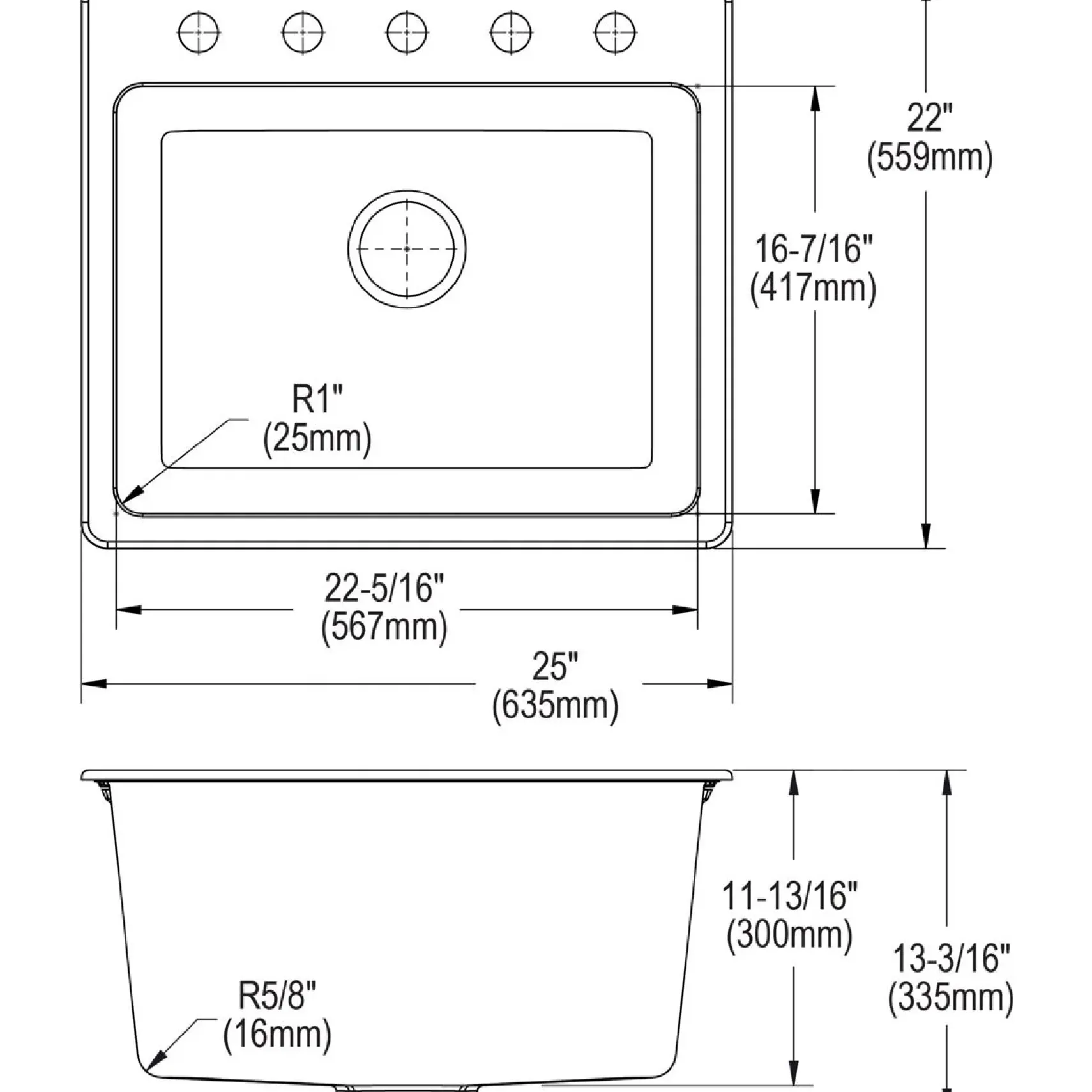 Elkay Classic 25" Quartz Laundry Sink, Putty, ELG252212PDPT0