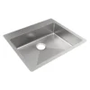 Elkay Crosstown 25" Dual Mount Stainless Steel ADA Kitchen Sink, Polished Satin, No Faucet Hole, ECTSRAD2522600