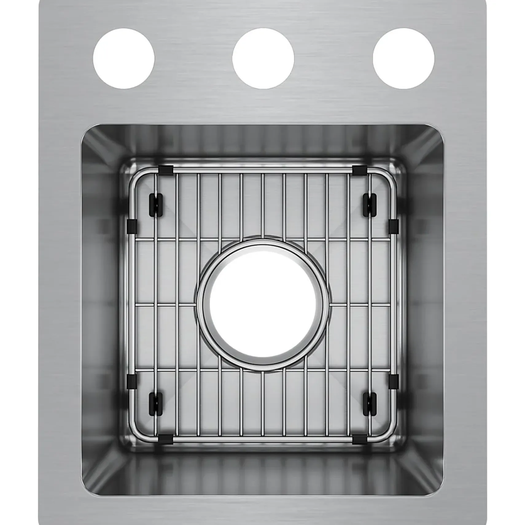 Elkay Crosstown 13" Stainless Steel Bar Sink Kit, Polished Satin, ECTSR13169TBG3