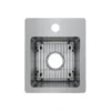 Elkay Crosstown 13" Stainless Steel Bar Sink Kit, Polished Satin, ECTSR13169TBG1
