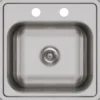 Elkay Dayton 15" Stainless Steel Bar Sink Kit, Satin, KP211515C