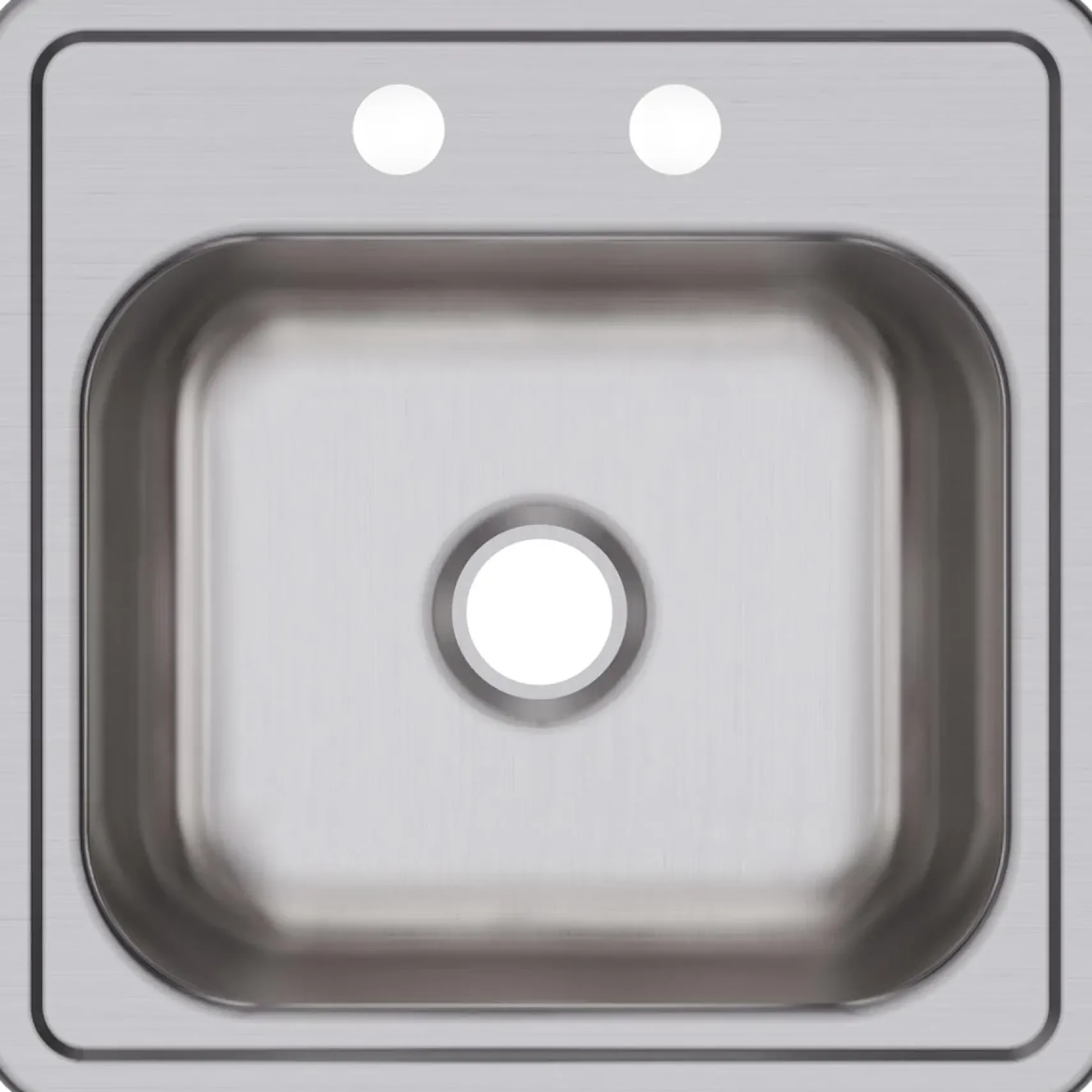 Elkay Dayton 15" Stainless Steel Bar Sink, Satin, 2 Faucet Holes, D115152