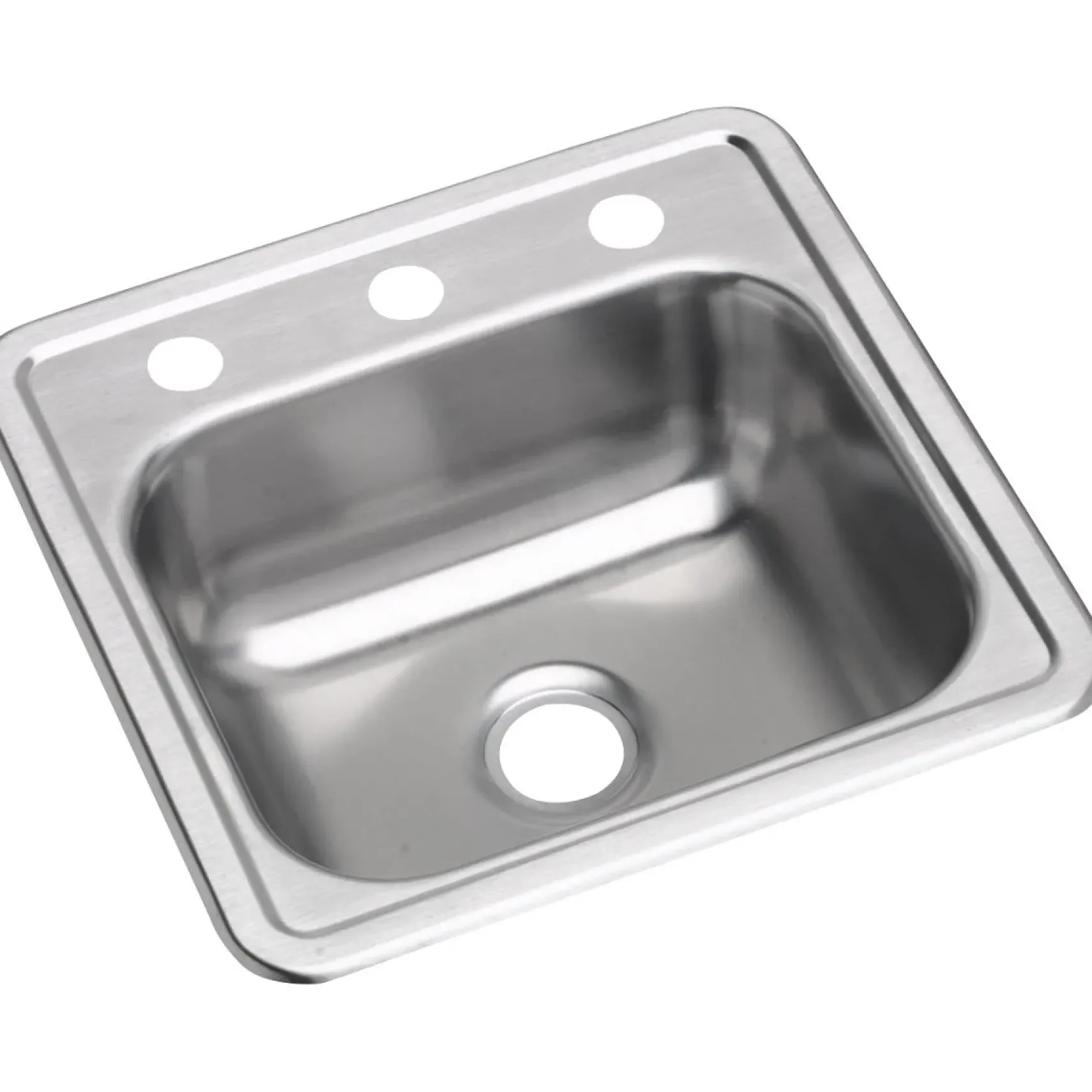 Elkay Dayton 15" Stainless Steel Bar Sink, Satin, 3 Faucet Hole, D115163