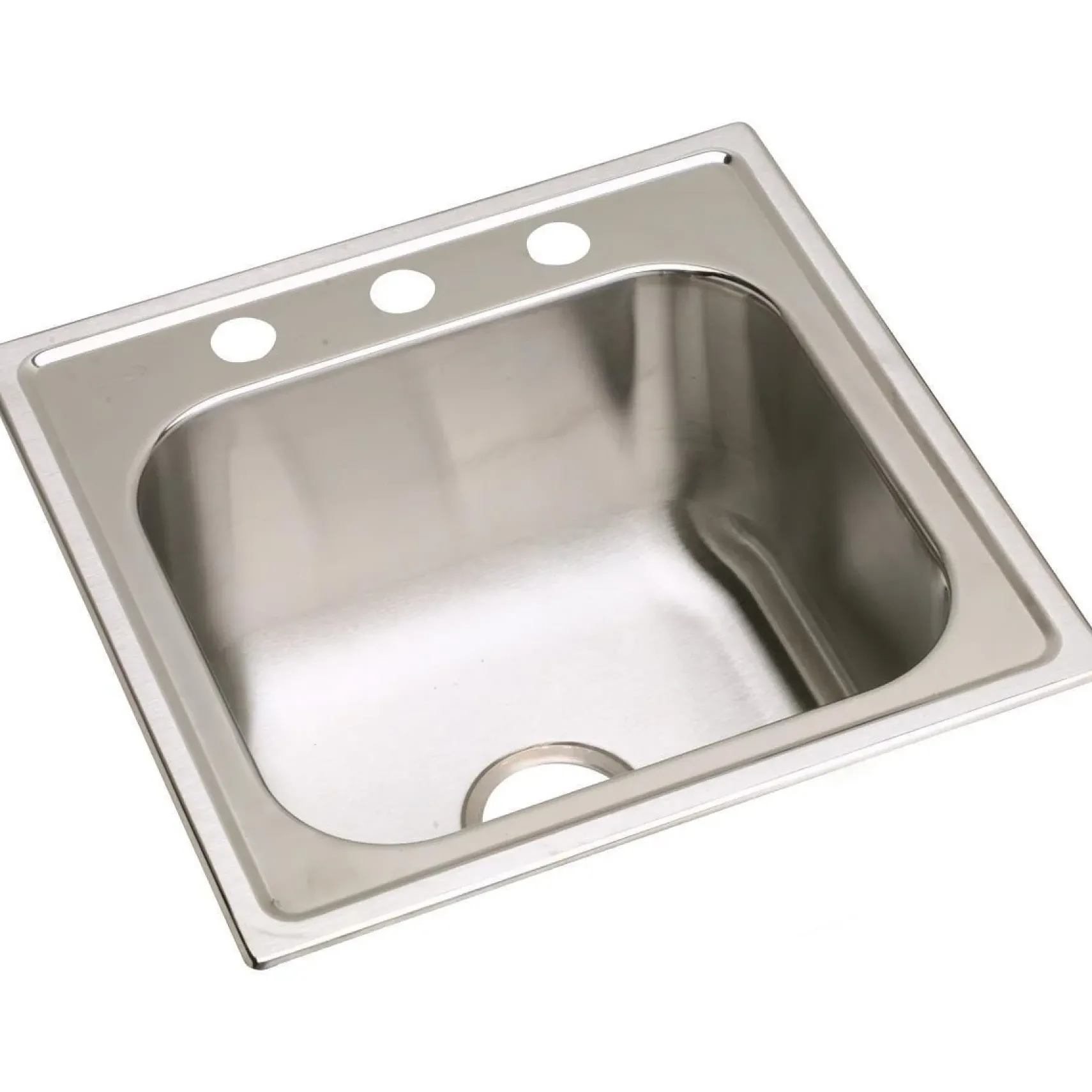 Elkay Dayton 20" Stainless Steel Laundry Sink, Premium Highlighted Satin, 2 Faucet Hole, DPC12020102